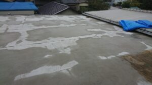 東京都足立区にて行った屋上防水　施工前の様子